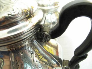 & Heavy Antique German 800 Silver 4 Piece Tea & Coffee Set 2532 Grams 3