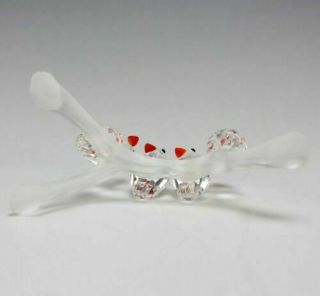 Crystalline Crystal Baby Lovebirds Art Glass Figurine 5