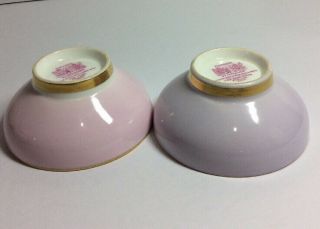 Set Of 2 Antique Paragon Porcelain Tea Bowls Cups /Orchard 2