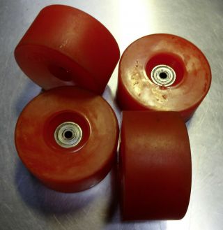 Vintage Skateboard wheels UFO HUGE Downhill Bombers 70 ' s 4