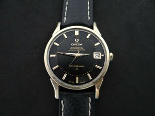 VINTAGE OMEGA CONSTELLATION PIE PAN GOLD & STEEL AUTOMATIC CAL 561 3