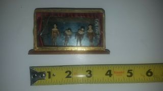 Antique Miniature Dollhouse Furniture.  Wood And Glass