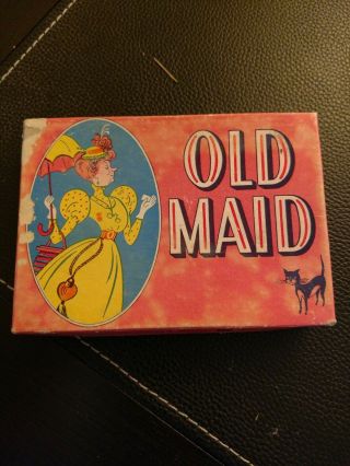 Vintage Old Maid Card Game By Playtime House