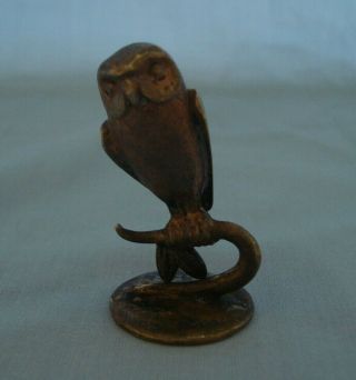 Austria Vienna Bronze Figurine Owl Richard Rohac