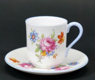 Shelley Miniature Blue Cup And Saucer