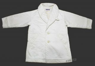 80s Issey Miyake Windcoat Women Trench Coat Jacket Puffer Ivory Polyester Size S
