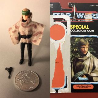 Star Wars Vintage Luke Skywalker Battle Poncho Last 17 Potf 100