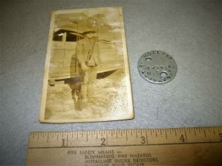 Us Army Wwi Dog Tag And Photo Infantry Soldier