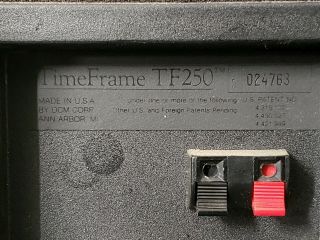 Vintage DCM Time Frame TF 250 Speakers.  consequently serial numbers. 6