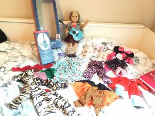 American Girl Doll Tenney Grant With Tons Of Clothes And Accessories