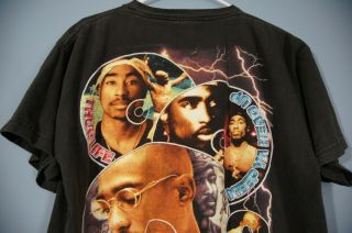 Vintage 2Pac Tupac Shakur All Eyez On Me Dear Mama Me Against The World T Shirt 8