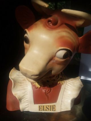 Vintage Elsie The Cow Compo Advertising Figure Store Display