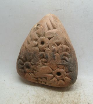 Circa 3000bc Ancient Near Eastern Clay Triangular Tablet Early Form Of Writing