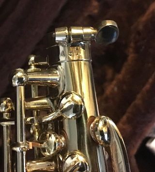 VINTAGE CURVED SOPRANO SAXOPHONE UNMARKED RECENTLY LISTED 5