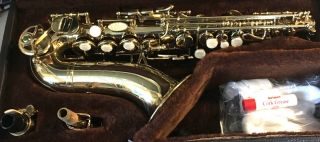 VINTAGE CURVED SOPRANO SAXOPHONE UNMARKED RECENTLY LISTED 9
