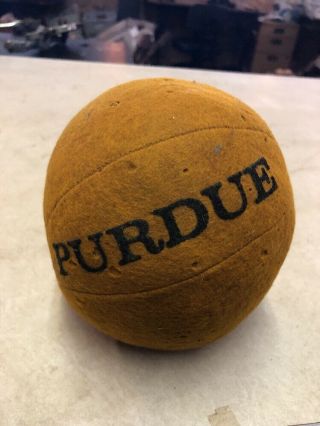 Vintage 6” 1920’s Felt Purdue Basket Ball Toy ￼