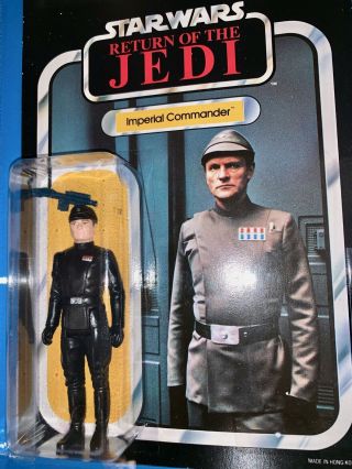 Vintage Palitoy STAR WARS MOC ROTJ Imperial Commander AFA 80 1983 2