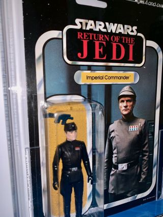 Vintage Palitoy STAR WARS MOC ROTJ Imperial Commander AFA 80 1983 5