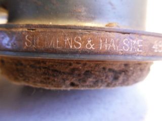 SIEMENS HALSKE 48071 WWI - II VERY REAR GERMAN FIELD PHONE & CASE 3