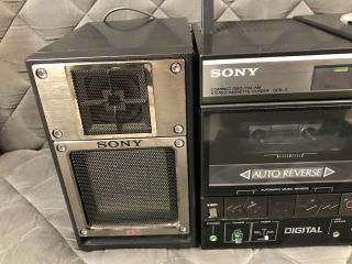 Vintage Sony CFD - 5 AM/FM/Cassette/CD Portable World’s First CD Boombox Rare 5