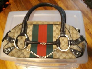 Authentic Vintage Gucci Horsebit Boston Handbag