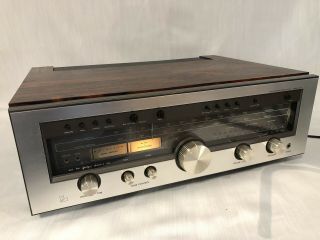Vintage Luxman R - 1050 Solid State Stereo Receiver Rosewood Cabinet