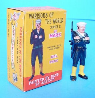 1960s Marx Usa Boxed Warriors Of The World 1 Mel Park Sailor Fig Hand Painted