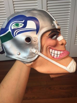 Seattle Seahawks Vintage Bruiser The 12th Man Helmet Mask