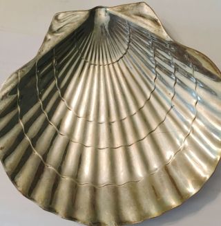 Tiffany & Co Makers Sterling Silver Shell Dish Tray 6 Inch 1960 