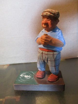 Co Trygg Sweden Wood Carving Fisherman