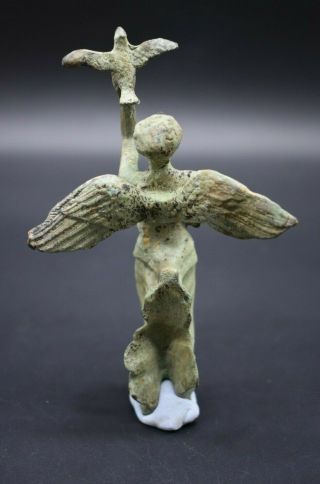 Ancient Roman style bronze Angel of Victory figurine 2