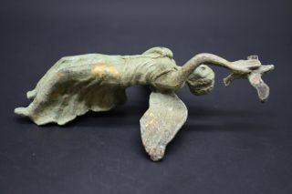 Ancient Roman style bronze Angel of Victory figurine 4