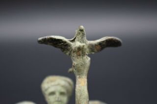 Ancient Roman style bronze Angel of Victory figurine 7
