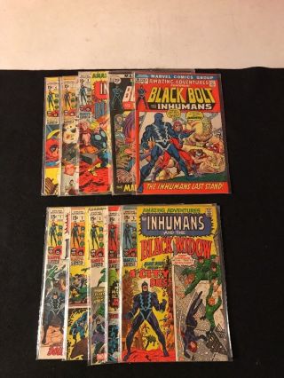 Vintage Marvel Comics Adventures Featuring The Inhumans 1,  2,  3,  4,  5,  6,  7,
