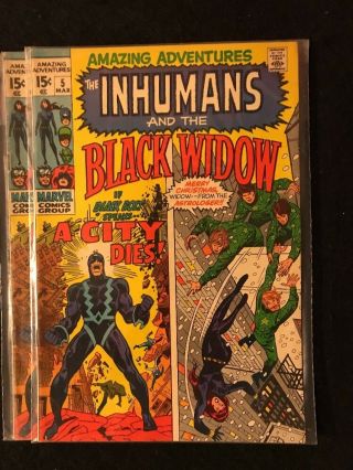 Vintage Marvel Comics Adventures Featuring The Inhumans 1,  2,  3,  4,  5,  6,  7, 6