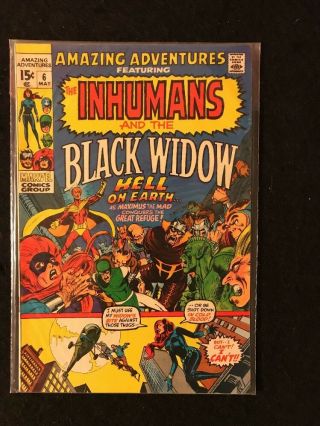 Vintage Marvel Comics Adventures Featuring The Inhumans 1,  2,  3,  4,  5,  6,  7, 7