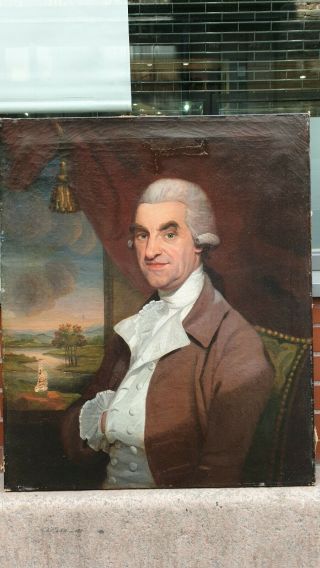 18th Century Georgian Oil Portrait Painting 1800s Gentleman 2 Restore 3