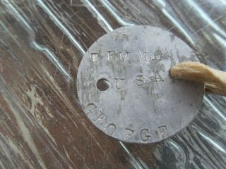 World War 1 Ww1 Dog Tags With Custom Stamping,  George Temme U.  S.  A.  6695326
