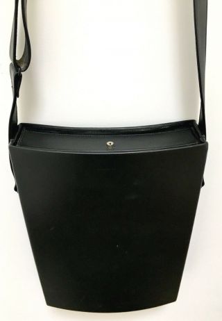 Rare Vtg 80 ' s Porsche Design Black Leather Hard Satchel Portfolio Bag Luggage 2