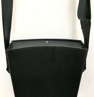 Rare Vtg 80 ' s Porsche Design Black Leather Hard Satchel Portfolio Bag Luggage 7