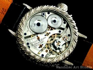 WALTHAM Vintage Men ' s Wrist Watch RIVERSIDE Mechanical American Mens Wristwatche 6