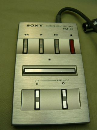 Vintage Sony RM - 50 Telecommande Remote Controller 3