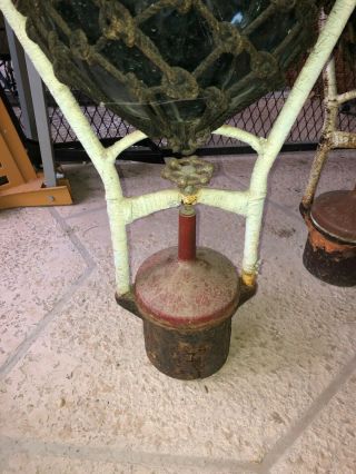 Rarely Seen Complete Japanese Buoy With Battery,  Light,  Glass Rope Float 4