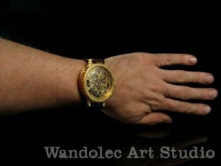 LONGINES Vintage Men ' s Wristwatches Gold Skeleton Mechanical Mens Wrist Watch 12