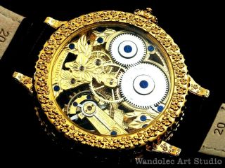 LONGINES Vintage Men ' s Wristwatches Gold Skeleton Mechanical Mens Wrist Watch 7
