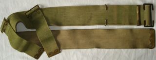 British Wwi - 1908 Pattern Webbing Belt - Dated 1915 - Very