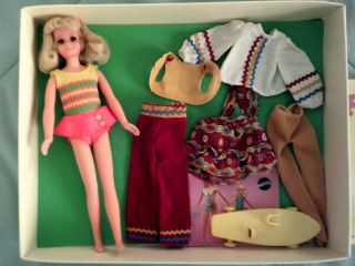 Mattel Living Fluff Doll Skipper Friend Barbie Gift Set And Clothing