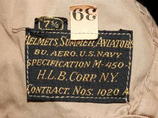 Us Navy Usmc Marine Ww2 F4u Corsair F6f Hellcat Pilot M - 450 Khaki Flight Helmet