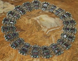 MATL MASSIVE Etruscan Style Double Panel Link Necklace 97 Gram TAXCO 19 