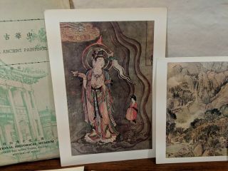 Vintage unposted Postcard Famous China Ancient Paintings Taiwan National Museum 3